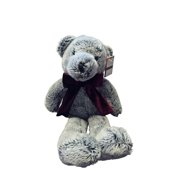 TC Dawson By Fiesta Fogarty Bear Plush Stuffed Animal 1995 Gray - Picture 2 of 10